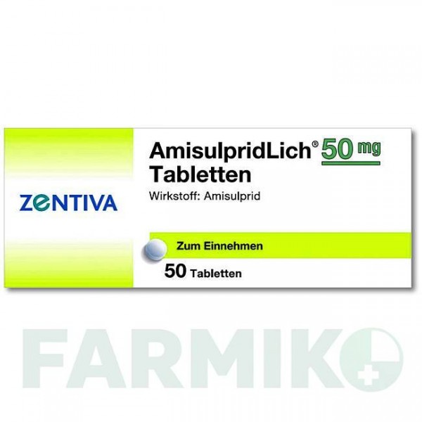 АМИСУЛЬПРИДЛИХ (AMISULPRIDLICH) 50 мг таблетки 50 шт - Амисульприд ZENTIVA