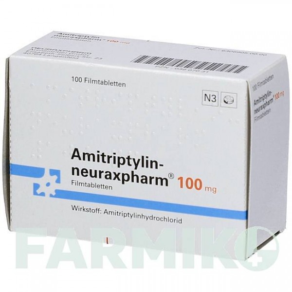 АМІТРИПТИЛІН (AMITRIPTYLIN) 100 мг таблетки 100 шт - Амітриптилін NEURAXPHARM