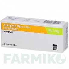 АМИТРИПТИЛИН (AMITRIPTYLIN) 22,1 мг таблетки 20 шт - Амитриптилин MICRO LABS
