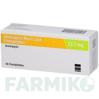 АМІТРИПТИЛІН (AMITRIPTYLIN) 22,1 мг таблетки 50 шт - Амітриптилін MICRO LABS