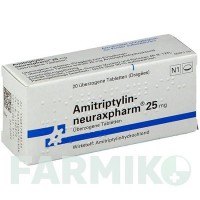 АМИТРИПТИЛИН (AMITRIPTYLIN) 25 мг таблетки 20 шт - Амитриптилин NEURAXPHARM