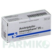 АМІТРИПТИЛІН (AMITRIPTYLIN) 25 мг таблетки 50 шт - Амітриптилін NEURAXPHARM