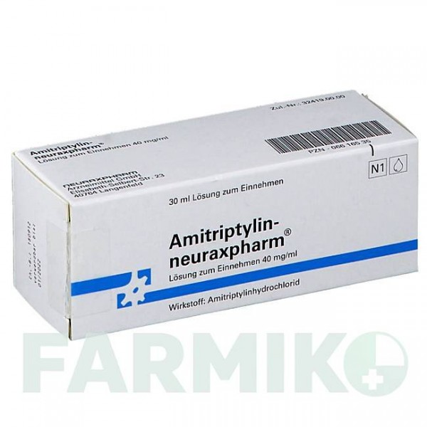 АМІТРИПТИЛІН (AMITRIPTYLIN) 40 мг/мл розчин 30 мл - Амітриптилін NEURAXPHARM