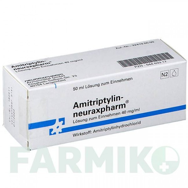 АМИТРИПТИЛИН (AMITRIPTYLIN) 40 мг/мл раствор 50 мл - Амитриптилин NEURAXPHARM