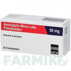 АМИТРИПТИЛИН (AMITRIPTYLIN) 50 мг таблетки 50 шт - Амитриптилин MICRO LABS