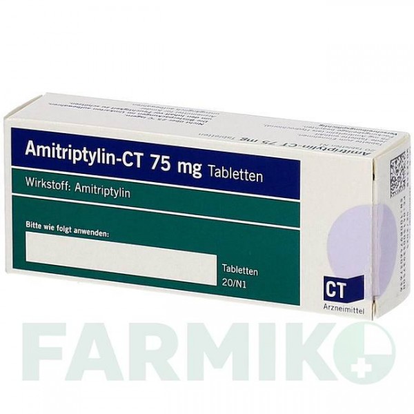 АМИТРИПТИЛИН (AMITRIPTYLIN) 75 мг таблетки 20 шт - Амитриптилин ABZ PHARMA