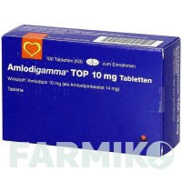 АМЛОДИГАММА ТОП (AMLODIGAMMA TOP) 10 мг таблетки 50 шт - Амлодипін AAA - PHARMA