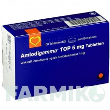 АМЛОДИГАММА ТОП (AMLODIGAMMA TOP) 5 мг таблетки 100 шт - Амлодипин AAA - PHARMA