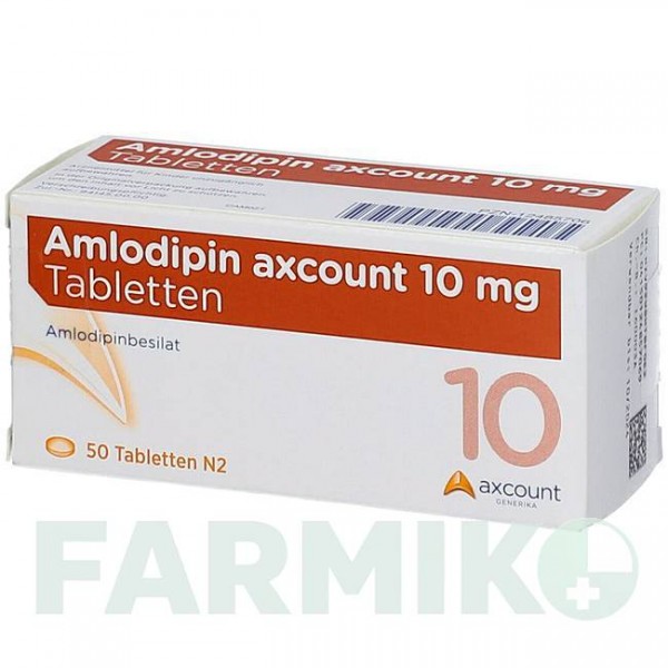 АМЛОДИПИН (AMLODIPIN) 10 мг таблетки 50 шт - Амлодипин AXCOUNT GENERIKA