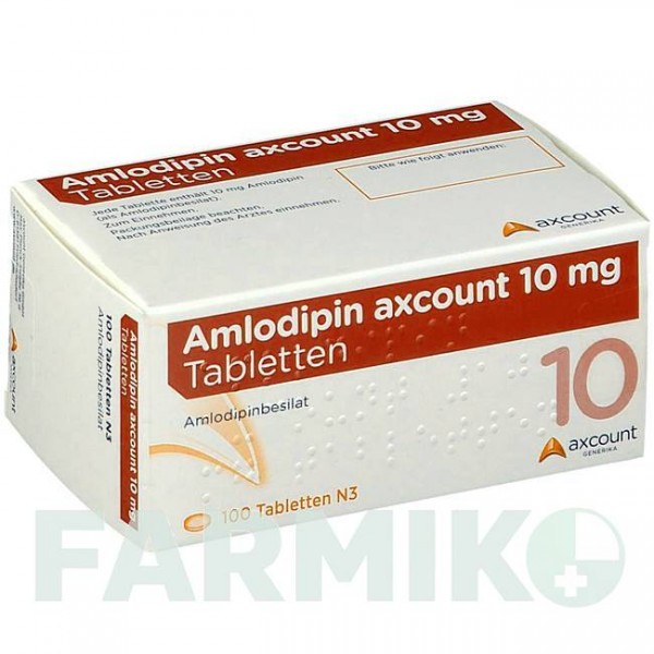АМЛОДИПИН (AMLODIPIN) 10 мг таблетки 100 шт - Амлодипин AXCOUNT GENERIKA
