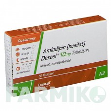 АМЛОДИПИН (AMLODIPIN) 10 мг таблетки 50 шт - Амлодипин DEXCEL PHARMA
