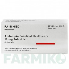 АМЛОДИПИН (AMLODIPIN) 10 мг таблетки 20 шт - Амлодипин FAIRMED HEALTHCARE