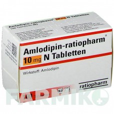 АМЛОДИПІН (AMLODIPIN) 10 мг таблетки 100 шт - Амлодипін RATIOPHARM