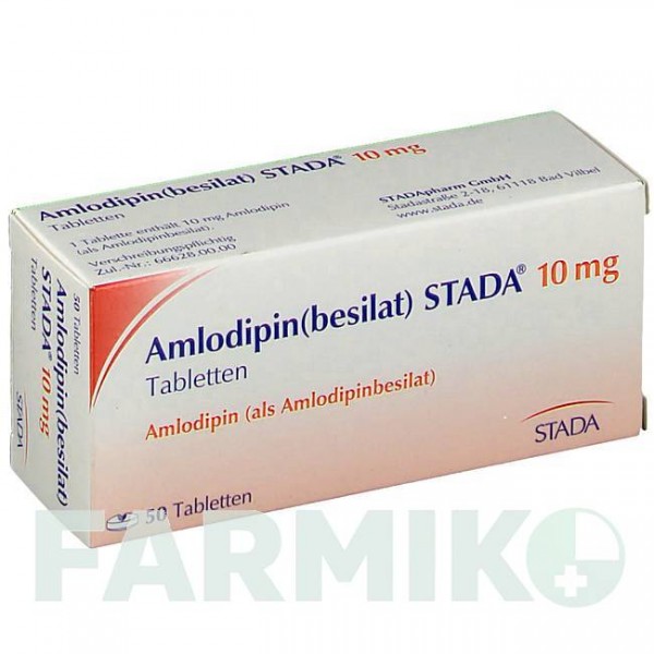 АМЛОДИПІН (AMLODIPIN) 10 мг таблетки 50 шт - Амлодипін STADAPHARM