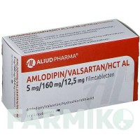 АМЛОДИПИН (AMLODIPIN) 5/160/12,5 мг таблетки 98 шт - Валсартан, Амлодипин, Гидрохлоротиазид ALIUD PHARMA