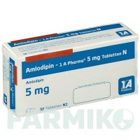 АМЛОДИПІН (AMLODIPIN) 5 мг таблетки 50 шт - Амлодипін 1 A PHARMA