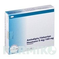 АМЛОДИПІН (AMLODIPIN) 5 мг/160 мг таблетки 28 шт - Валсартан, Амлодипін HEUMANN PHARMA