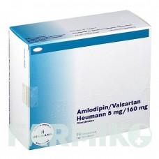 АМЛОДИПИН (AMLODIPIN) 5 мг/160 мг таблетки 56 шт - Валсартан, Амлодипин HEUMANN PHARMA