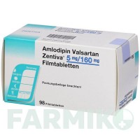 АМЛОДИПІН (AMLODIPIN) 5 мг/160 мг таблетки 98 шт - Валсартан, Амлодипін ZENTIVA