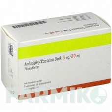 АМЛОДИПИН (AMLODIPIN) 5 мг/80 мг таблетки 98 шт - Валсартан, Амлодипин DENK PHARMA