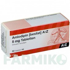 АМЛОДИПІН (AMLODIPIN) 5 мг таблетки 50 шт - Амлодипін ABZ PHARMA