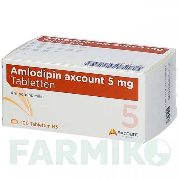 АМЛОДИПИН (AMLODIPIN) 5 мг таблетки 100 шт - Амлодипин AXCOUNT GENERIKA
