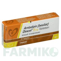 АМЛОДИПИН (AMLODIPIN) 5 мг таблетки 20 шт - Амлодипин DEXCEL PHARMA
