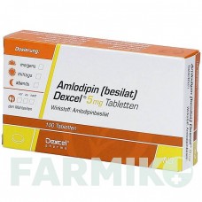 АМЛОДИПИН (AMLODIPIN) 5 мг таблетки 100 шт - Амлодипин DEXCEL PHARMA