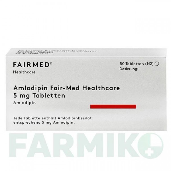 АМЛОДИПИН (AMLODIPIN) 5 мг таблетки 50 шт - Амлодипин FAIRMED HEALTHCARE