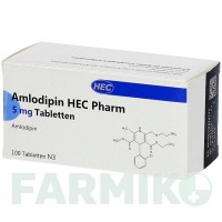 АМЛОДИПІН (AMLODIPIN) 5 мг таблетки 100 шт - Амлодипін HEC PHARM