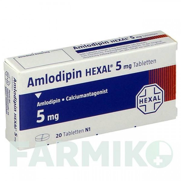 АМЛОДИПИН (AMLODIPIN) 5 мг таблетки 20 шт - Амлодипин HEXAL