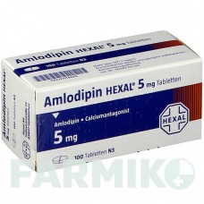 АМЛОДИПІН (AMLODIPIN) 5 мг таблетки 100 шт - Амлодипін HEXAL