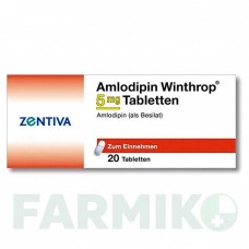АМЛОДИПІН (AMLODIPIN) 5 мг таблетки 20 шт - Амлодипін ZENTIVA