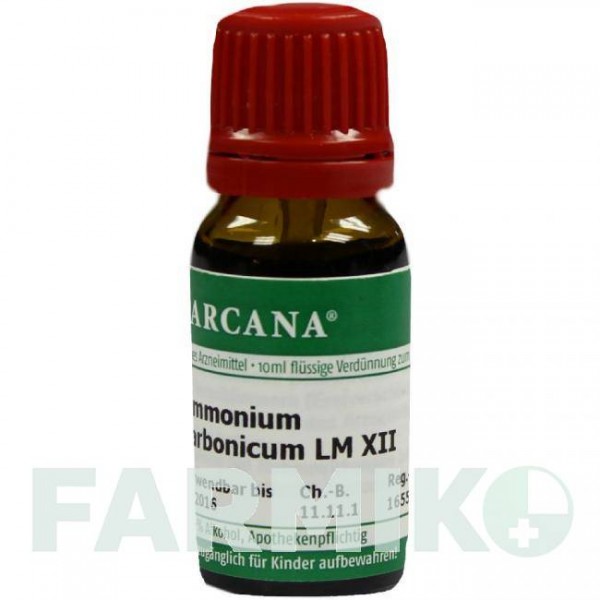 АММОНИУМ КАРБОНИКУМ (AMMONIUM CARBONICUM) LM 12 раствор 10 мл - Гомеопатия ARCANA DR.SEWERIN