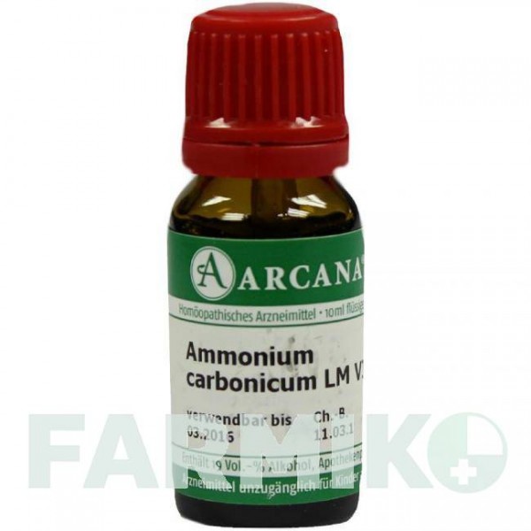 АММОНИУМ КАРБОНИКУМ (AMMONIUM CARBONICUM) LM 6 раствор 10 мл - Гомеопатия ARCANA DR.SEWERIN