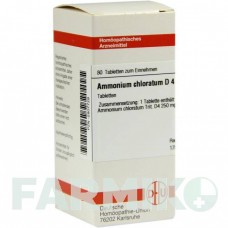 АММОНИУМ ХЛОРАТУМ (AMMONIUM CHLORATUM) D 4 таблетки 80 шт - Гомеопатия DHU