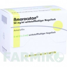 АМОРОКУТАН (AMOROCUTAN) 50 мг/мл лак 6 мл - Аморолфин DERMAPHARM