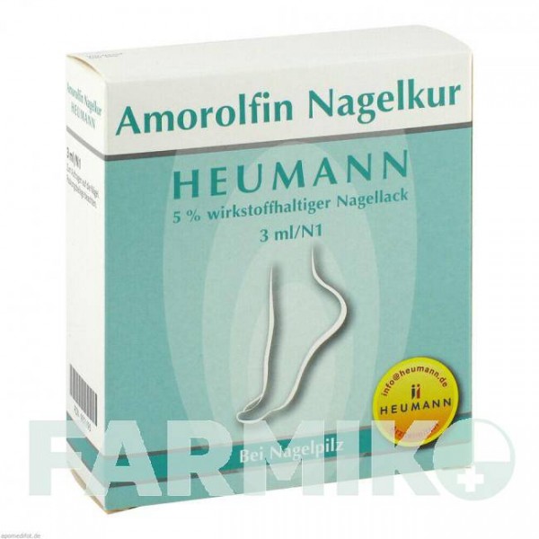 АМОРОЛФИН (AMOROLFIN) 5% лак 3 мл - Аморолфин HEUMANN PHARMA