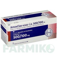АМОКСКЛАВ (AMOXCLAV) 500/100 мг порошок 10 шт - Амоксицилін, Інгібітори бета-лактамаз HEXAL