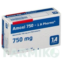 АМОКСІ (AMOXI) 750 таблетки 20 шт - Амоксицилін 1 A PHARMA