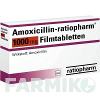 АМОКСИЦИЛІН (AMOXICILLIN) 1000 мг таблетки 14 шт - Амоксицилін RATIOPHARM