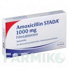 АМОКСИЦИЛІН (AMOXICILLIN) 1000 мг таблетки 14 шт - Амоксицилін STADAPHARM