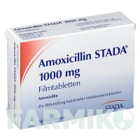 АМОКСИЦИЛІН (AMOXICILLIN) 1000 мг таблетки 20 шт - Амоксицилін STADAPHARM