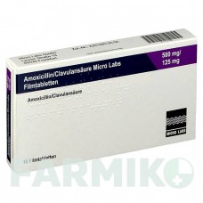 АМОКСИЦИЛЛИН (AMOXICILLIN) 500 мг/125 мг таблетки 10 шт - Амоксициллин, Ингибиторы бета-лактамаз MICRO LABS