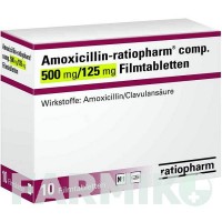 АМОКСИЦИЛІН (AMOXICILLIN) 500 мг/125 мг таблетки 10 шт - Амоксицилін, Інгібітори бета-лактамаз RATIOPHARM