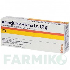 АМОКСИКЛАВ (AMOXICLAV) 1,2 г порошок 5 шт - Амоксициллин, Ингибиторы бета-лактамаз HIKMA