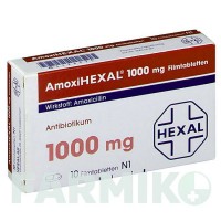 АМОКСИГЕКСАЛ (AMOXIHEXAL) 1000 мг таблетки 10 шт - Амоксициллин HEXAL