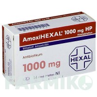 АМОКСИГЕКСАЛ (AMOXIHEXAL) 1000 мг таблетки 14 шт - Амоксицилін HEXAL
