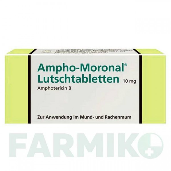 АМФО МОРОНАЛ (AMPHO MORONAL) 10 мг таблетки 50 шт - Амфотерицин B DERMAPHARM