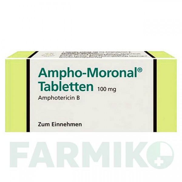АМФО МОРОНАЛ (AMPHO MORONAL) 100 мг таблетки 50 шт - Амфотерицин B DERMAPHARM